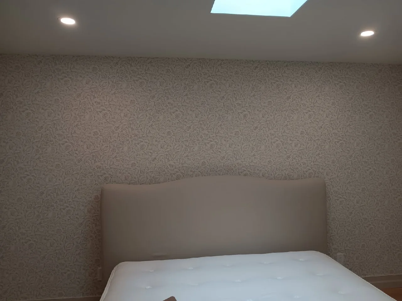 Luxury wallpaper texture installation in Portland